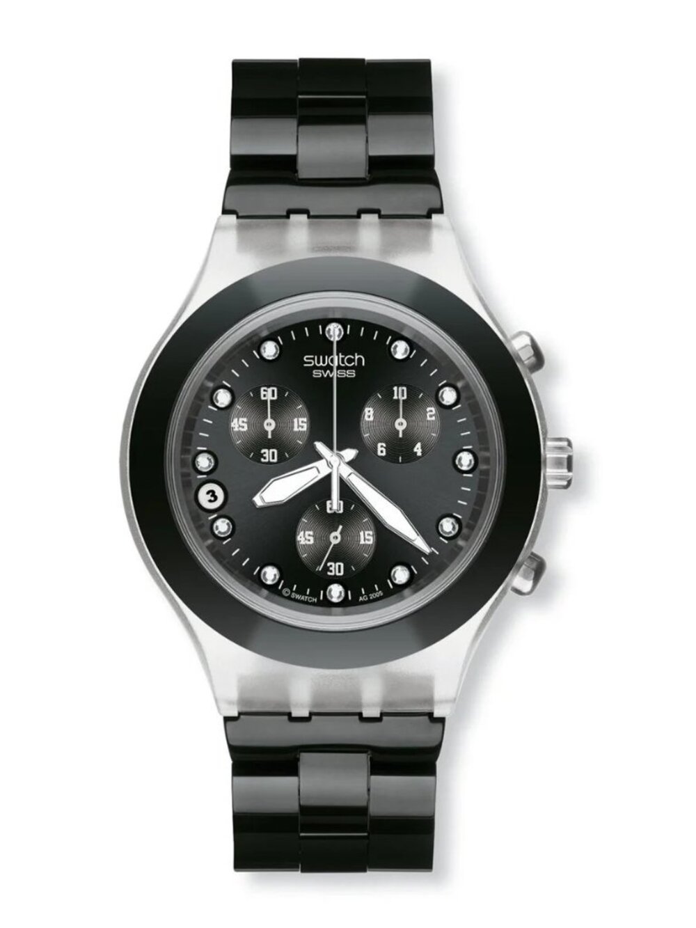 Swatch Irony Diaphane Chronograph SVCK4035G Watch Black